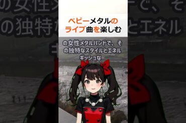 ベビーメタルのライブ曲を楽しむ方法とおすすめの曲ベビーメタルは、日本… #shorts 875