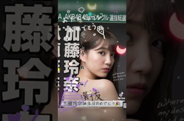 加藤玲奈誕生日おめでとう🎉