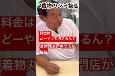着物丸洗い専門店が解説#しみ抜き料金の妥当性とは。#shorts