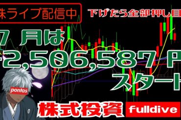 【株資産前日比-4万円】日経バブル初動🍅株LiVE