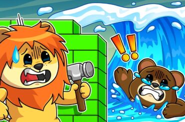 世界最大の津波からセキュリティハウスを作ってサバイバルするロブロックス【 Roblox 津波を生き延びるためのビルド 】