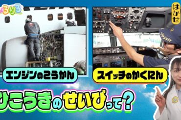 飛行機の整備を大特集！鈴木絢音ハカセがエンジン交換＆スイッチ確認を見学！【いろりろ公式】