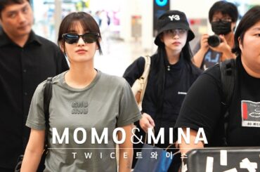240715 모모 미나 momo & mina TWICE(트와이스) 서울 도착 arrive in SEOUL 4K