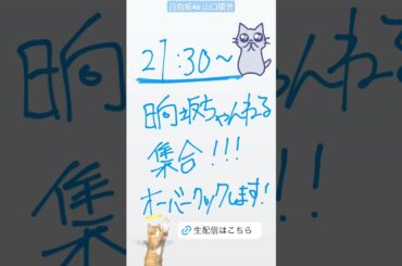 山口陽世 本日7月25日 日向坂ちゃんねる『オーバークック』ゲーム配信です♪