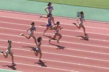 小針陽葉  女子200ｍ予選  福岡インターハイ陸上2024
