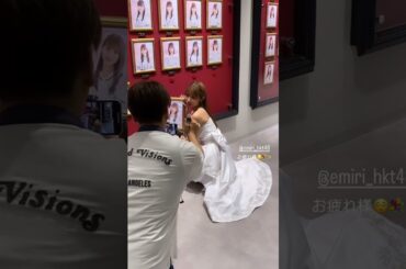 HKT48 山下エミリー(25) 卒業公演後の壁写外し 240721