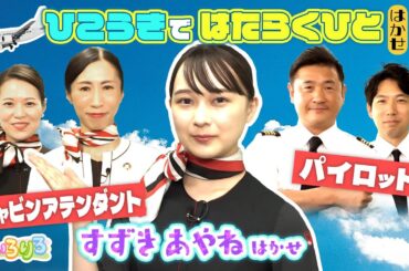 パイロットにキャビンアテンダント！飛行機で働く人たちに鈴木絢音ハカセが密着！【いろりろ公式】