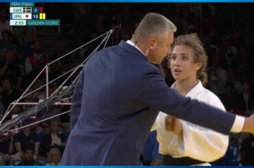 【柔道女子】角田夏実 反則勝ちで決勝進出 銀メダル以上確定！バブルファス納得いかず｜パリオリンピック 柔道女子48キロ級準決勝