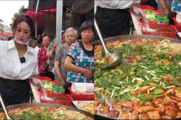 06/08The kind and beautiful sister cooks free meals for the old people on the street