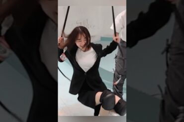 #女子アナ  #スケボー  スケボーに挑戦したらやらかしちゃったTBS:若林有子❗️