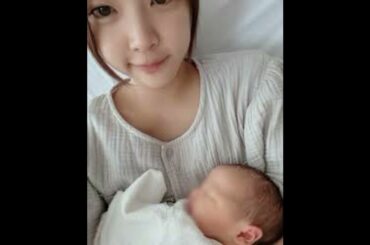 久代萌美、第1子出産を報告　「私によく似て、よく眠る子」　夫はYouTuber・はるくん
