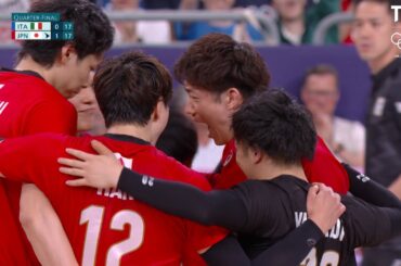 【石川祐希！局面で同点のサービスエース】バレーボール男子 準々決勝 日本 vs イタリア【パリオリンピック】8月9日or10日 バレーボール男子 3位決定戦 or 決勝 TBS系列生中継