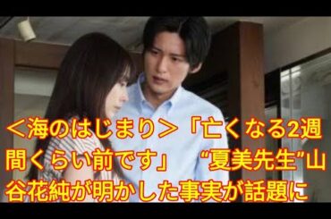 ＜海のはじまり＞「亡くなる2週間くらい前です」　“夏美先生”山谷花純が明かした事実が話題に ( Tokyo Japan)