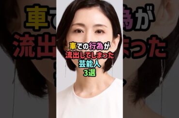 車での行為が流出してしまった芸能人3選 #雑学 #shorts #雛形あきこ #秋元優里 #今井絵理子