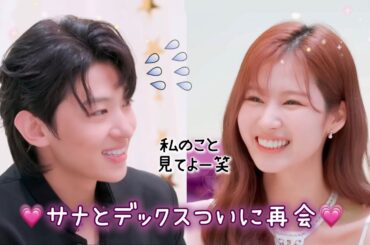 【冷タビュー日本語字幕】サナを見れずに床と会話するデックス　#dex #sana #twice