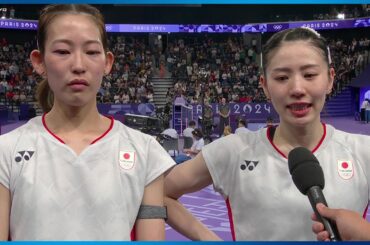 【バドミントン女子】松山奈未・志田千陽「自分たちが欲しかったメダルを獲れるように」｜パリオリンピック バドミントン女子シングルス準決勝