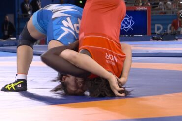 【素人でもわかる大技で大逆転のフォール勝ち！】元木咲良、決勝進出！「レスリング 女子フリースタイル62キロ級 準決勝」【パリオリンピック】8月10日(土) 午後2時男子マラソン