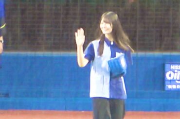 菜緒ちゃん可愛いすぎだし、ノーバン投球すごい！ 日向坂46の小坂菜緒ちゃんが始球式に登場！ 横浜DeNAベイスターズ 2024/8/22