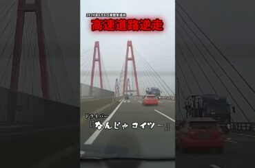【ドラレコ】運転手から漏れ出る「なんじゃコイツー！」危険な逆走の瞬間