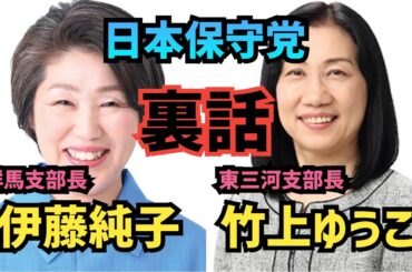 【日本保守党】キャラバン街宣in豊橋　竹上ゆうこ支部長、伊藤純子支部長の裏の顔とは！？　#日本保守党