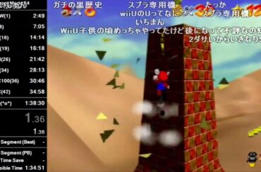 バトラ「マリオ64☆120枚RTA」【2024/08/28】
