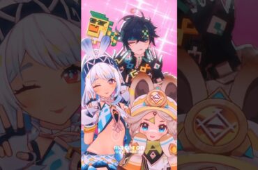 ムアラニ🦈カチーナ⚠️キィニチ🟩／しかのこのこのここしたんたん【原神/MMD/Genshin impact】#原神 #genshinimpact #MMD #Natlan