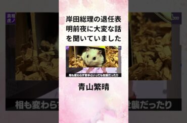 青山繁晴 岸田総理の退任表明前夜に大変な話を聞いていました