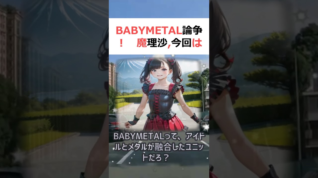 BABYMETAL論争!魔理沙,今回はBABYMETALについて解説する… #shorts 601 BABYMETAL論争!魔理沙,今回はBABYMETALについて解説する… #shorts 601