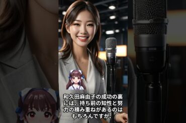 【女子アナウンサーに関する面白雑学】和久田麻由子   NHKのアナウンサーで、「おはよう日本」のキャスターを務めた。東大卒でフランス語が堪能