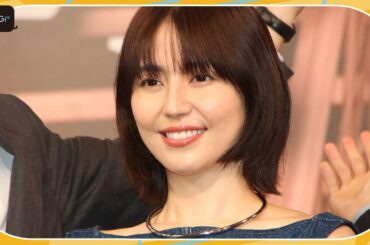 長澤まさみ、デニムワンピでエレガントに　主演映画「スオミの話をしよう」完成報告会に登場