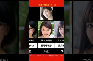 小澤陽子に似てるAV女優ベスト10 【AI解析】