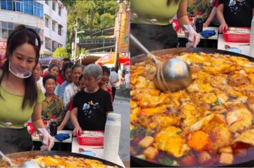 16/9 Kind-Hearted Girl Cooking Free Meals with Love for Rural Elders