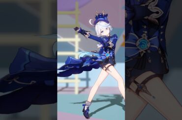 Furina DEEP BLUE TOWNへおいでよ 【Genshin Impact MMD】 #furina