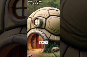 亀が甲羅を背負う理由 - イソップ寓話「ゼウスと亀」#shorts