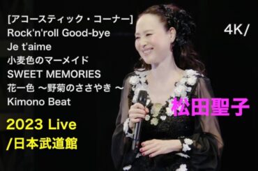 [4K] 2023 日本武道館 Live / [アコースティック・コーナー] Rock’n’roll Good bye 〜....Kimono Beat / 松田聖子 / “Parade" at