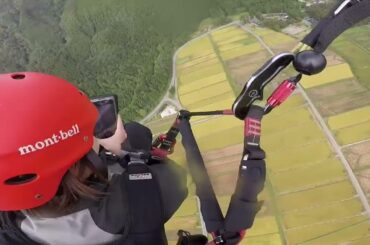2024年9月23日長野県白馬村でパラグライダー体験、飛びながら雨に当たるのも人生初！