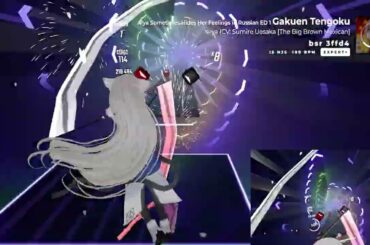 [BEAT SABER] 学園天国(Gakuen Tengoku) /  アーリャ(CV:上坂すみれ) / ロシデレ ED - Expert+ [VR Game]