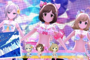 Deresute 4K MV - Furachi na CANVAS (Miku, Anastasia, Shin)