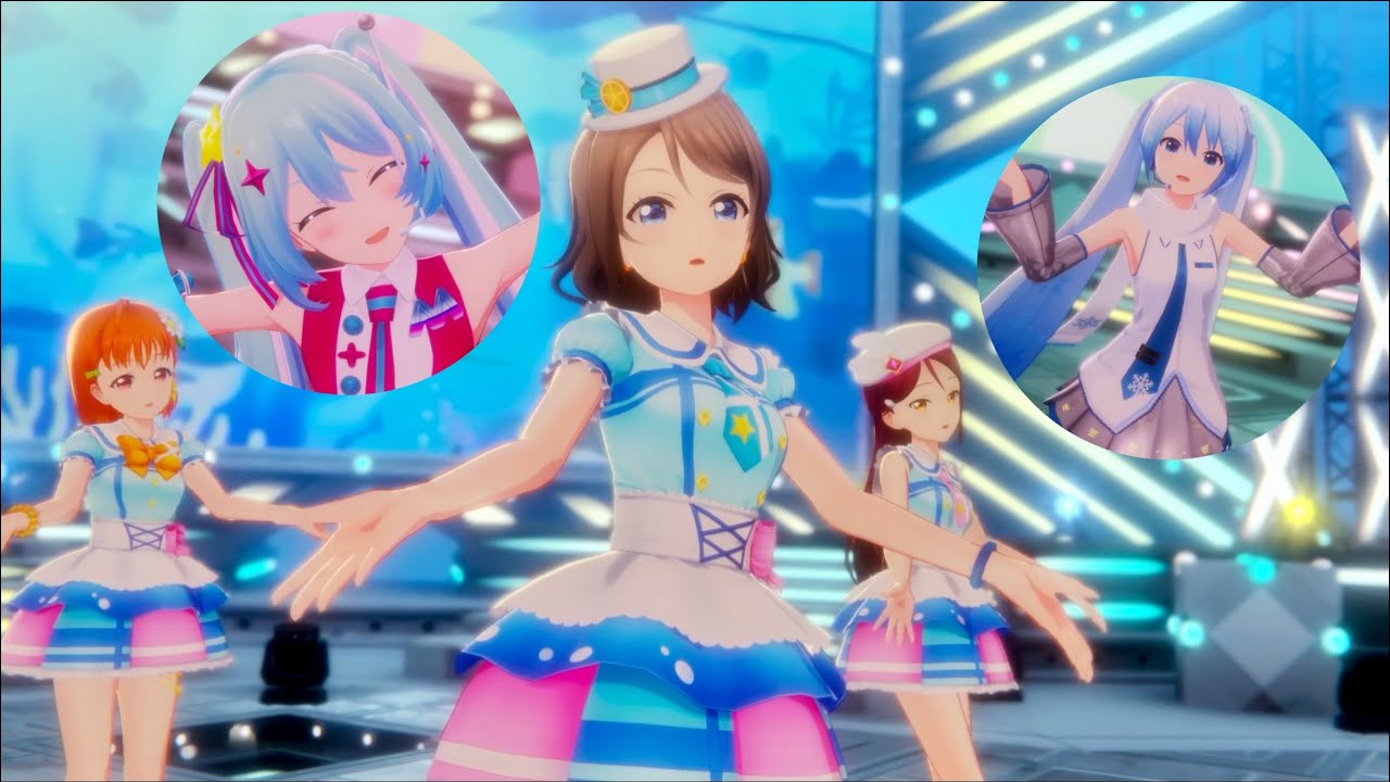 【アイプラ】目には目を!コラボにはコラボを!ラブライブAqours&初音ミク雪ミクで『パラダイス』【アイドリープライド】 【アイプラ】目には目を!コラボにはコラボを!ラブライブAqours&初音ミク雪ミクで『パラダイス』【アイドリープライド】