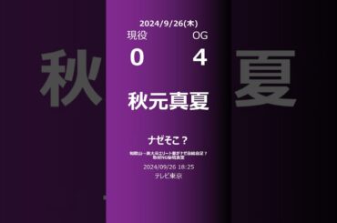 【明日の乃木坂】現役・OG 2024/09/26 #shorts #乃木坂46 【番組出演】