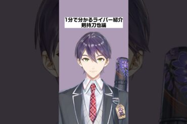 【1分で分かるライバー紹介】剣持刀也編【にじさんじ/にじさんじ切り抜き/剣持刀也/剣持刀也切り抜き/雑学/ライバー紹介/にじさんじ2期生/ROF-MAO】