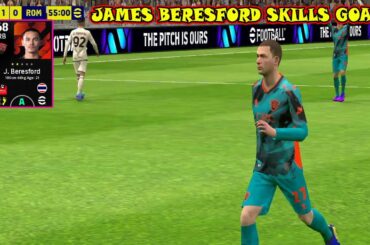 James Beresford skills goals in efootball 2024 mobile
