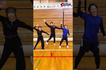 ニューアイドル初お披露目のはずが…林祐衣さん＆髙木菜那さんwithレミたん｜超絶アスリートが○○をやってみた #volleyball #shorts