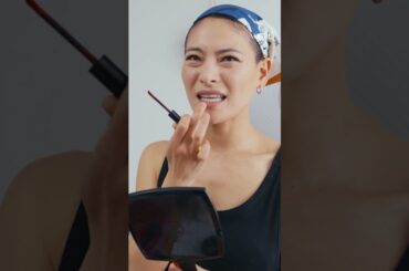 まずは赤リップから！菅原小春の引き算メイク。 #beautysecrets #ビューティーシークレット #voguejapan