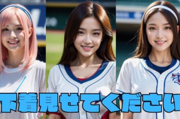【AI美女】野球が大好きです❤#ai美女 #aiart #ai美女リアル