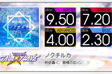 【GITADORA】 ノクチルカ (MASTER ~ BASIC) Drum