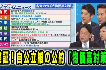 【物価上昇と賃上げの相関性は？】検証！自公立維の公約「物価高対策」小野寺五典×岡本三成×重徳和彦×音喜多駿 2024/10/11放送＜後編＞