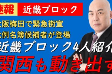 緊急大阪街宣‼日本保守党近畿ブロックも動く‼比例名簿登載者が登場する！【非公式日本保守党切りき】　日本保守党