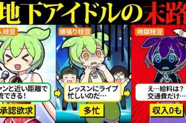 地下アイドルになったら厳しい現実が待っていたのだ…【ずんだもん＆ゆっくり解説】