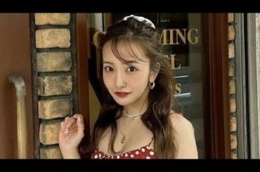 「全部かわいいけど…4枚目が！」板野友美 赤のキャミワンピ＆前髪ありの姿を一挙公開でファン悩みまくり！Tokyo Queen